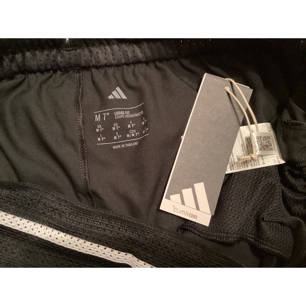 Adidas Mens Crazylite Basketball Shorts Black White 7 Inch Inseam JN0328 Size M - Picture 6 of 7